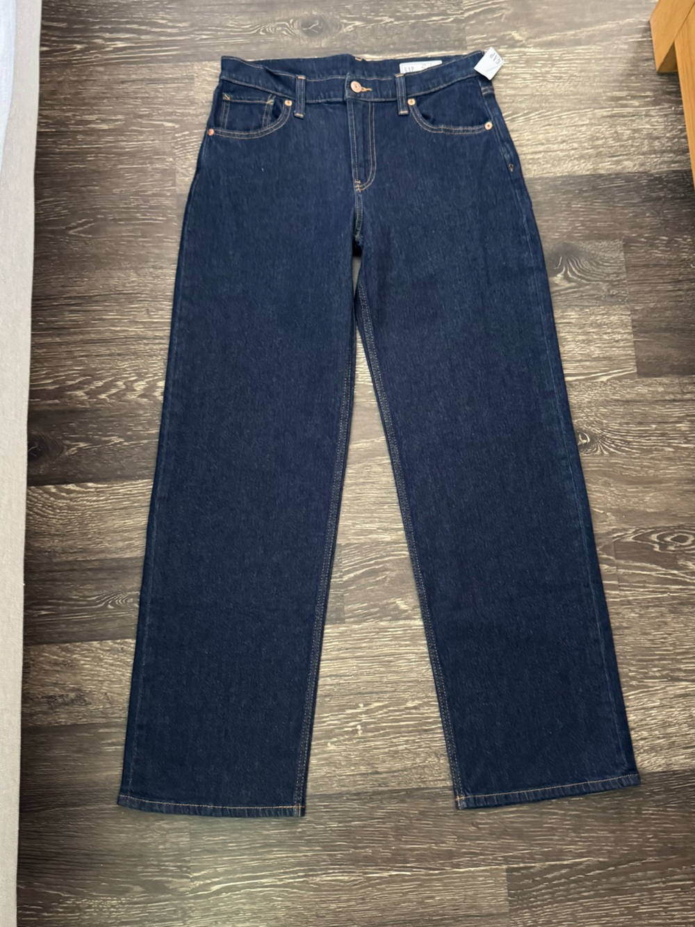 Gap dark wash loose low rise 90s jeans